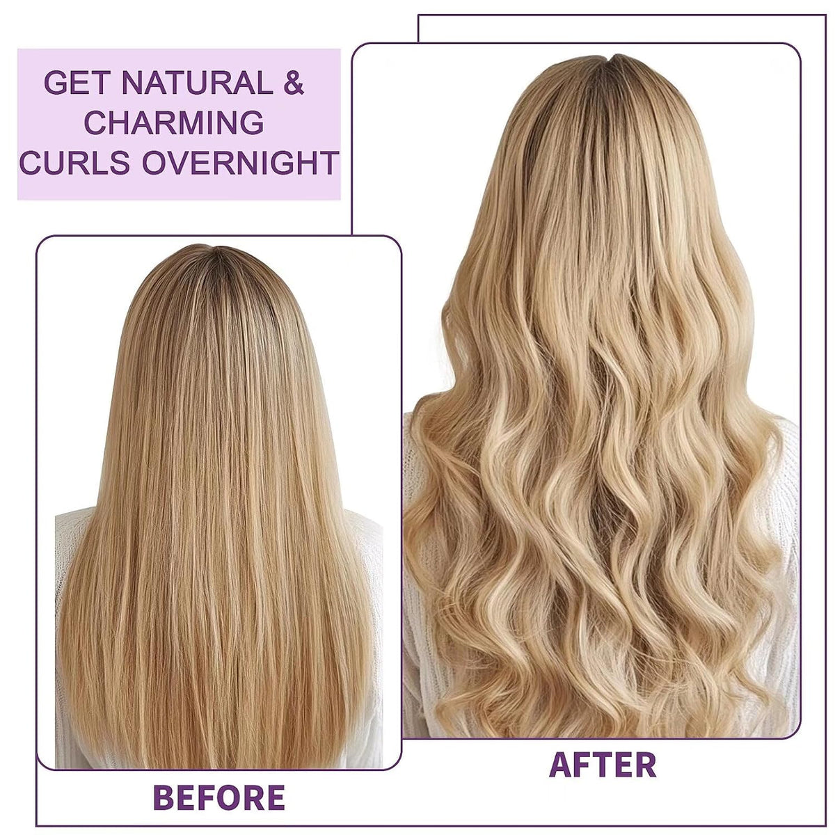 Before and after curls